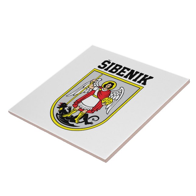 Carreau Armoiries de Šibenik - Croatie (Côté)