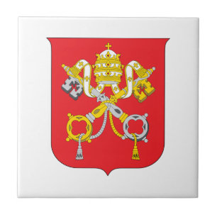 Carreau armoiries symbole emblème drapeau du pays Vatican