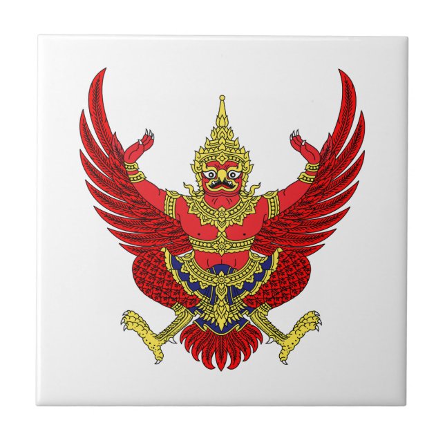 Carreau armonies du pays thaïlande symbole emblème drapeau (Devant)