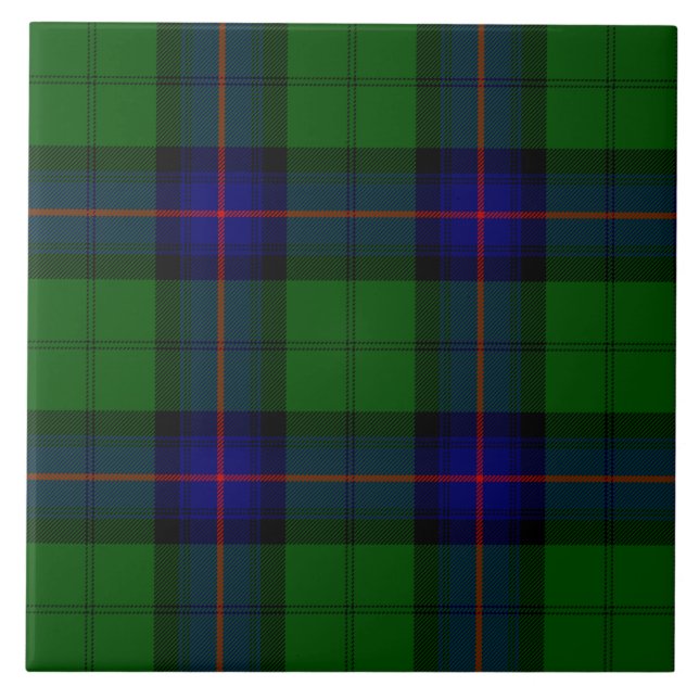Carreau Armstrong tartan bleu et vert plaid (Devant)
