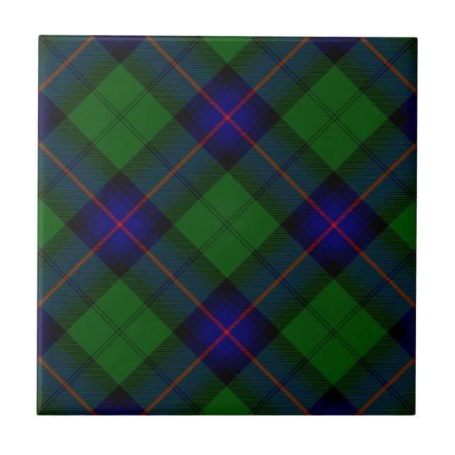 Carreau Armstrong tartan bleu et vert plaid (Devant)