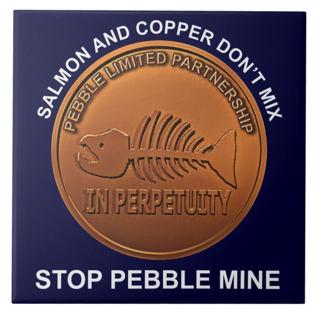 Carreau Arrêtez la mine de galets - Pebble Mine Penny (Devant)