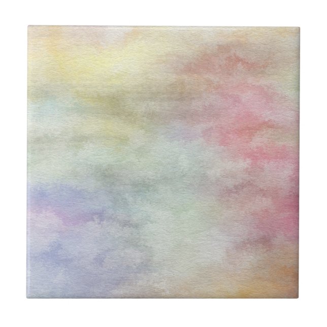 Carreau arrière - plan abstrait d'aquarelle d'art sur le (Devant)