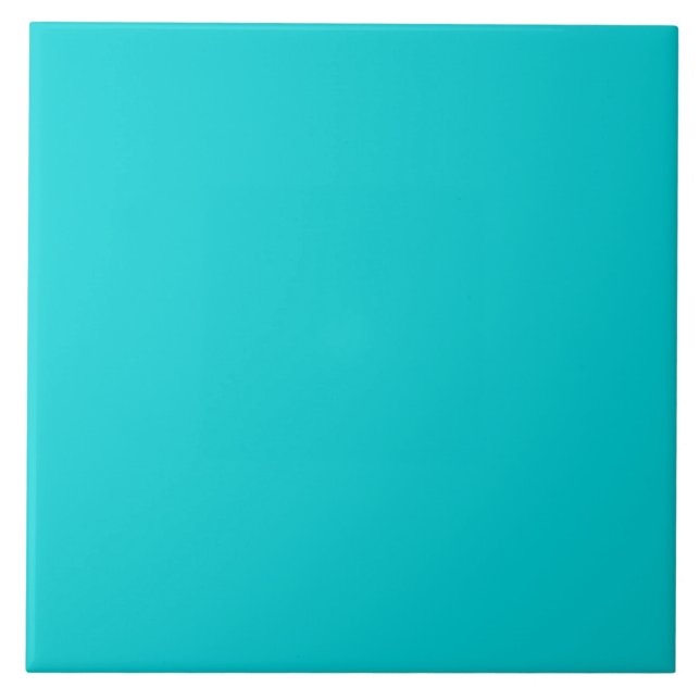 Carreau Arrière - plan couleur bleu turquoise Aqua Solid T (Devant)