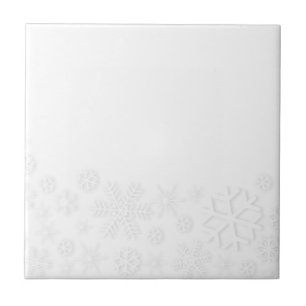 Carreau Arrière - plan de flocon de neige blanc