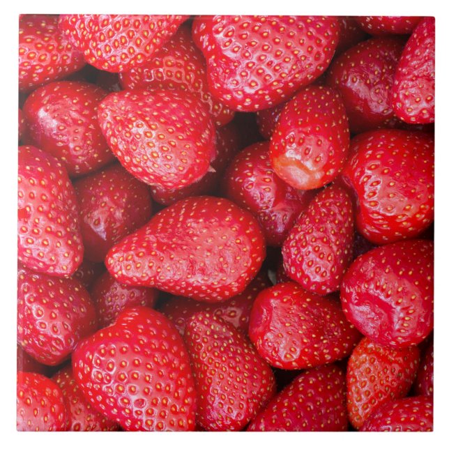 Carreau Arrière - plan de fraises (Devant)