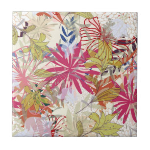 Carreau Arrière - plan floral 6