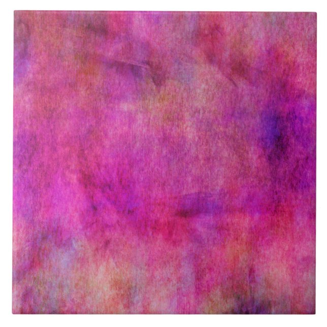 Carreau Arrière - plan rouge-rose chaud d'aquarelle (Devant)