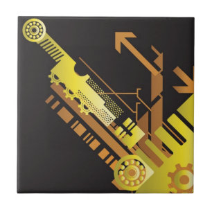 Carreau Arrière - plan tramé technique 5