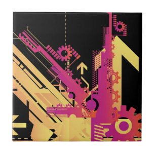 Carreau Arrière - plan tramé technique 7