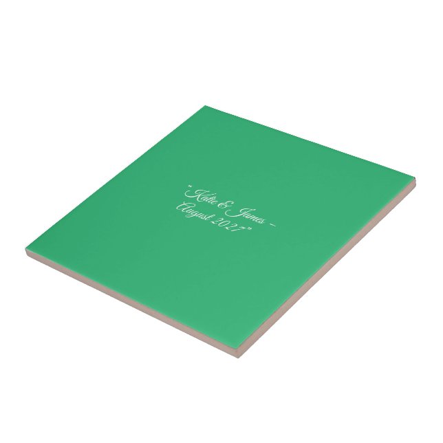Carreau Arrière-plan vert menthe plat – Conception de mari (Côté)