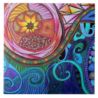 Carreau Art abstrait coloré moderne