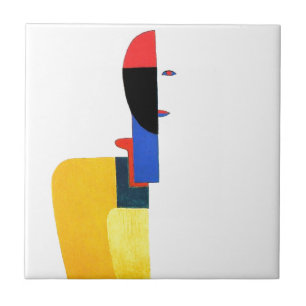 Carreau Art abstrait du torse de la femme
