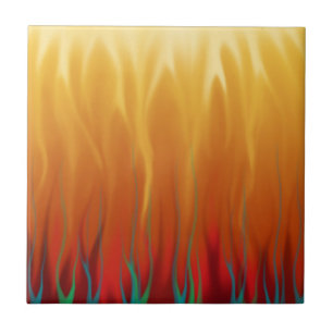Carreau Art abstrait - Feu - Flammes de fond