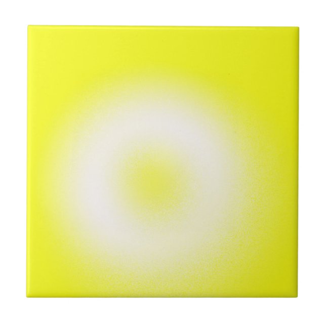 Carreau Art Abstrait Pastel Jaune Blanc (Devant)