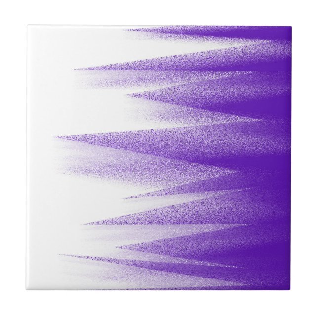 Carreau Art Abstrait Pastel Lavender violet blanc (Devant)