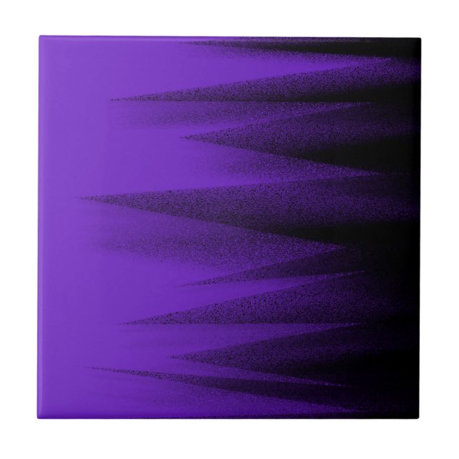 Carreau Art Abstrait Pastel Lavender violet noir (Devant)