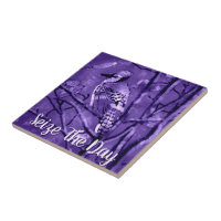 Art Abstrait Personnalisé Geai Bleu Violet
