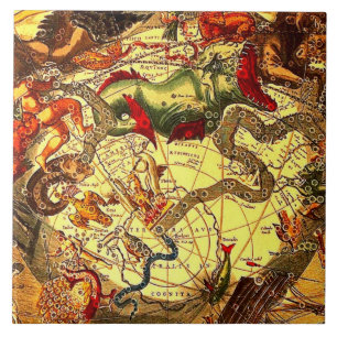 Carreau Art antique de cru de mythologie d'astrologie