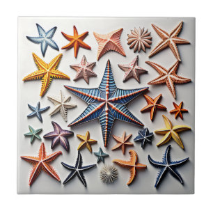 Carreau Art de la ligne de poisson Starfish