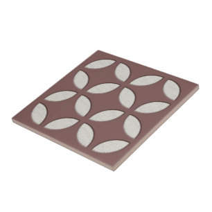 Carreau Art De La Mosaïque Ethnique Brown De L'Obscurité D