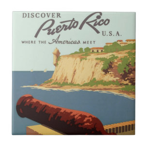 Carreau Art de l'affiche de voyage vintage, Découvrez Port