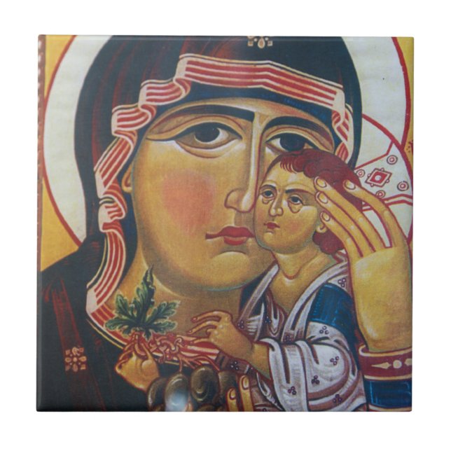 Carreau Art de Marie Mère et Jésus (Devant)
