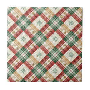 Carreau Art de motif de plaid tartan écossais festif de va