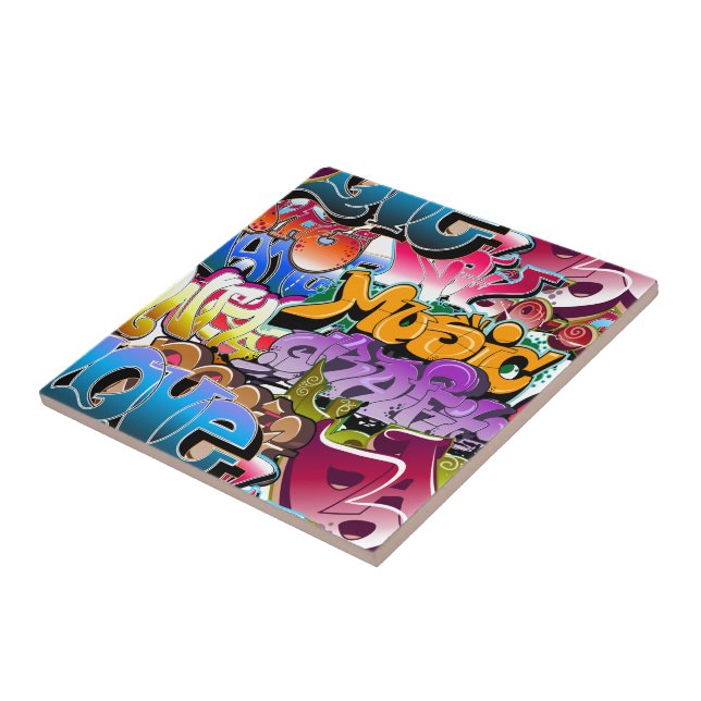 Carreau Art de rue de graffiti (Côté)