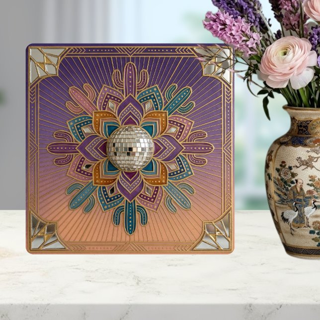 Carreau Art Deco Desert Disco Mandala Ceramic Tile (Créateur téléchargé)
