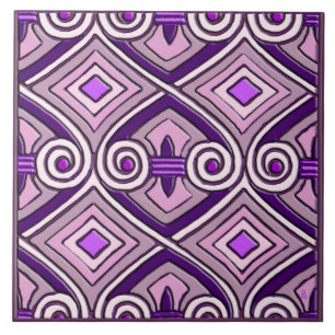 Carreau Art Déco fait Perse #9 (Carrelage en céramique)