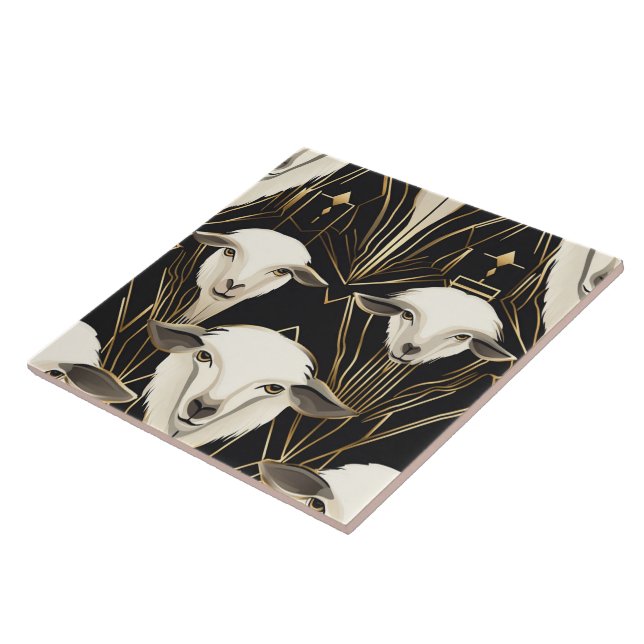 Carreau Art Déco Sheep No1 (Côté)