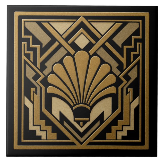 Carreau Art Deco Shell Design (Devant)