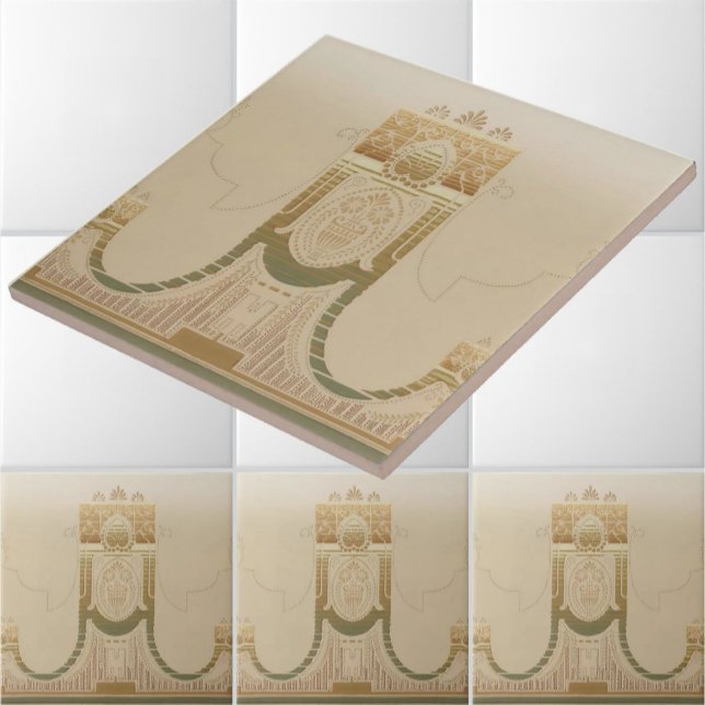 Carreau Art Déco vintage Acanthus & Vine Frieze (Créateur téléchargé)