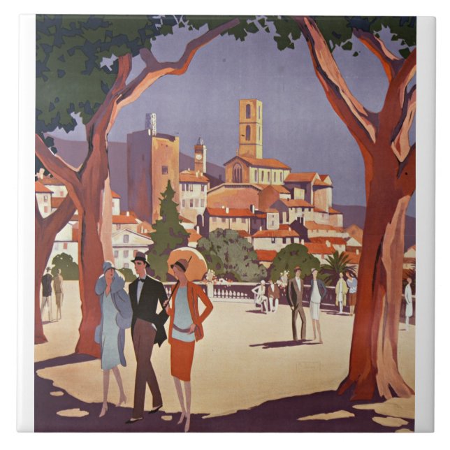 Carreau Art d'été vintage Grasse (Devant)