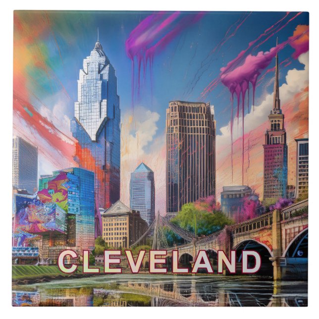 Carreau Art du ciel de Cleveland  (Devant)