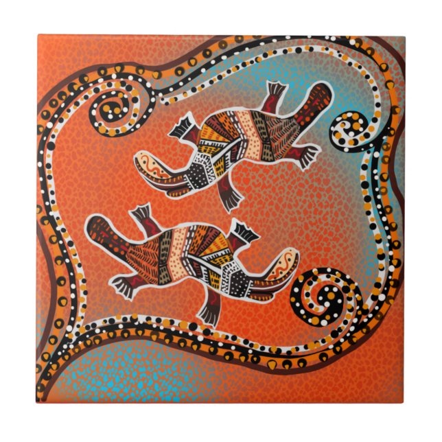 CARREAU ART DU PLATYPUS        (Devant)