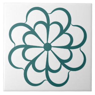 Carreau Art floral abstrait Cadeau de fleurs moderne
