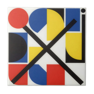 Carreau Art géométrique Bauhaus Suprématiste audacieux