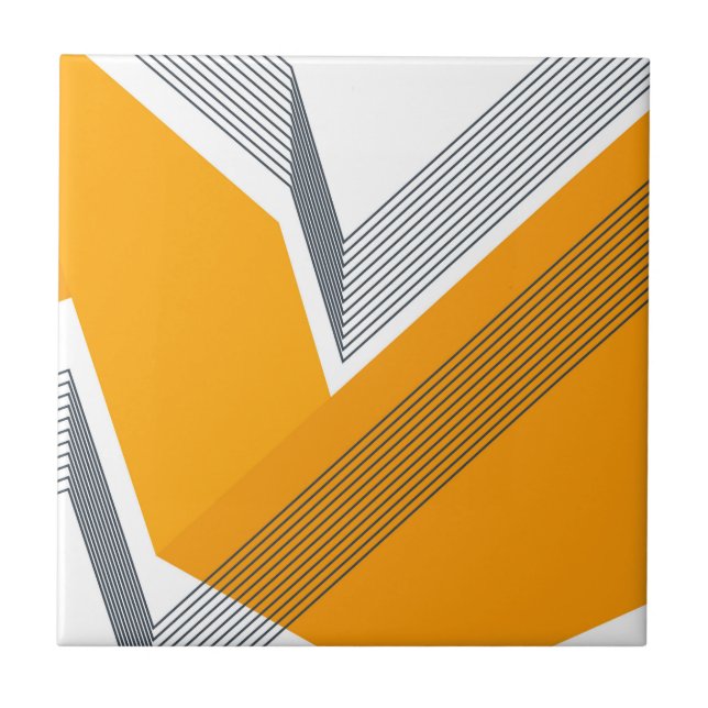 Carreau Art géométrique moderne, frais, à la mode, urbain, (Devant)