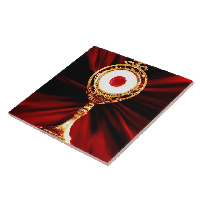 Carreau Art IA d'un miracle eucharistique (Côté)