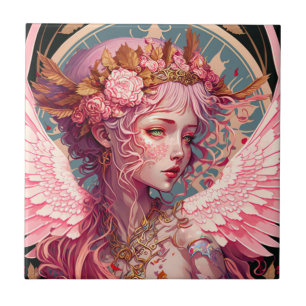Carreau Art Imaginaire rose Fairy Angel