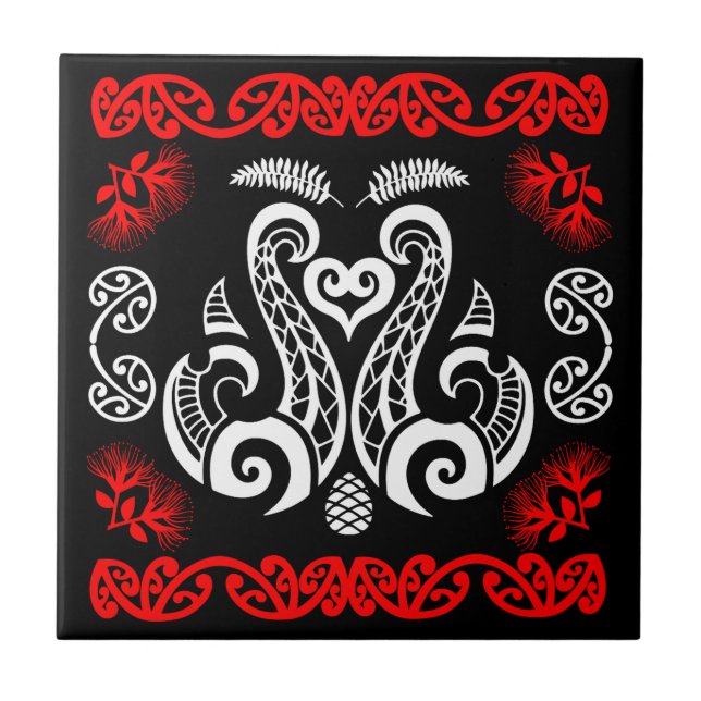 Carreau Art maori néo-zélandais (Devant)