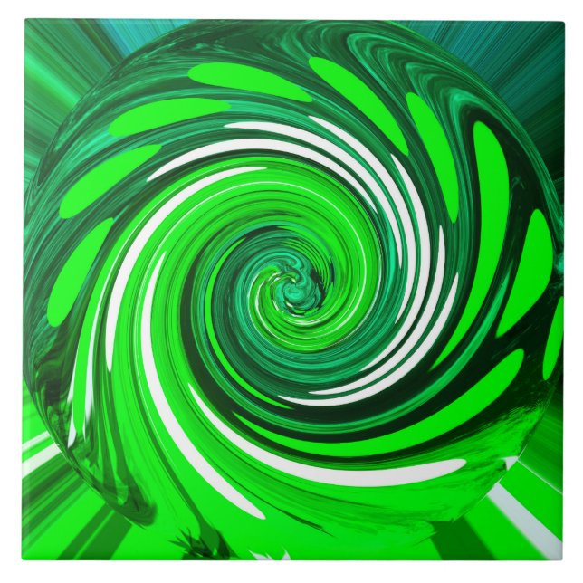 Carreau Art mixte vert (Devant)