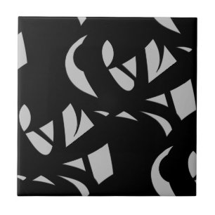 Carreau Art Moderne Gris / Noir Incroyable