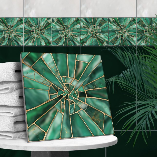 Carreau Art mosaïque - Malachite rêve (Créateur téléchargé)