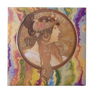 Carreau Art Nouveau - Alphonse Mucha Byzantine   