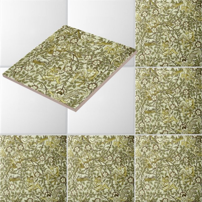 Carreau Art Nouveau Beauté dormante par Walter Crane (Créateur téléchargé)