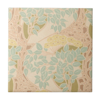 Carreau art nouveau floraison d'art floral