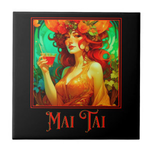 Carreau Art Nouveau Mai Tai